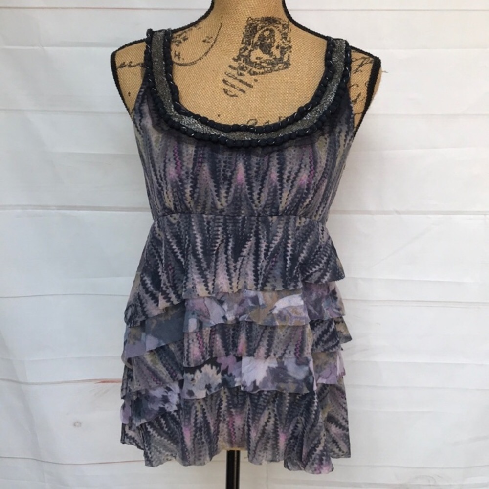 {Anthro} Weston Wear Layered Tank Medium